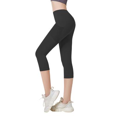 KNOW FEEL Леггинсы для йоги и спорта с дышащей сеткой на ягодицах и длиной для и бега Женские брюки с высокой посадкой, Поддержка, Карманы, 3/4 Фитнес, Тренировки,