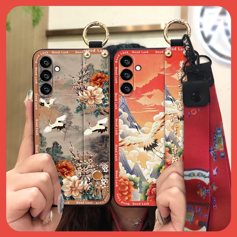 Kickstand Protective Phone Case For Samsung Galaxy A24/SM-A245F/A25 5G Phone Holder Wrist Strap Waterproof Anti-dust