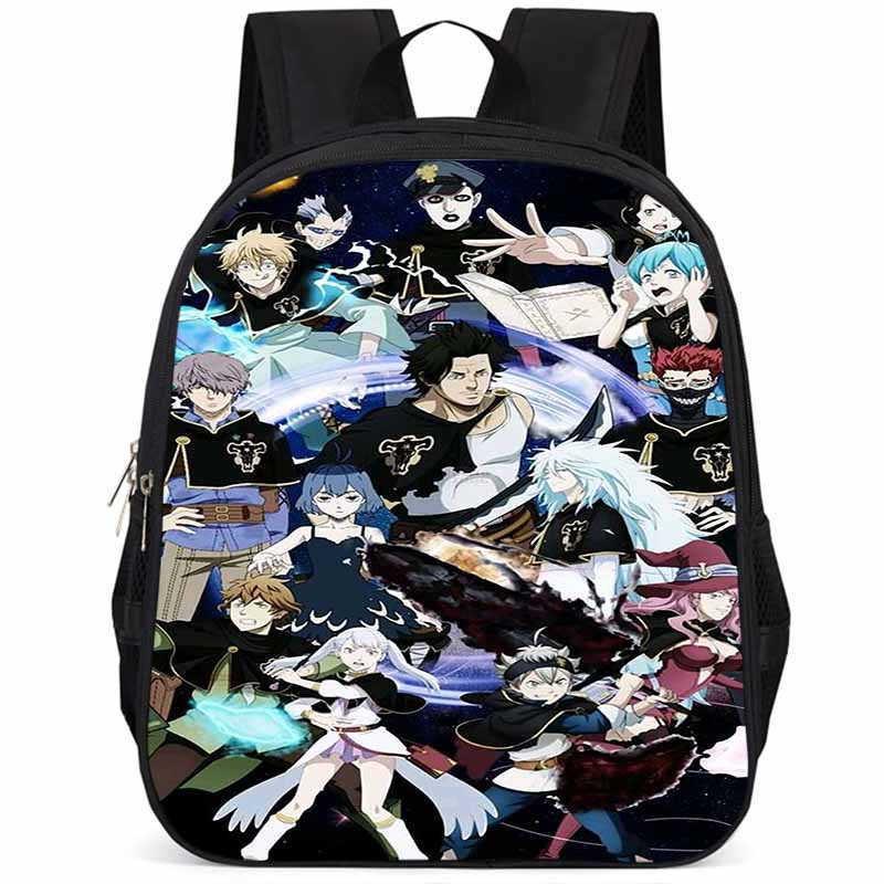 Рюкзак Black Clover из ткани Оксфорд, 15 дюймов, большой вместимости, легкий, для детей