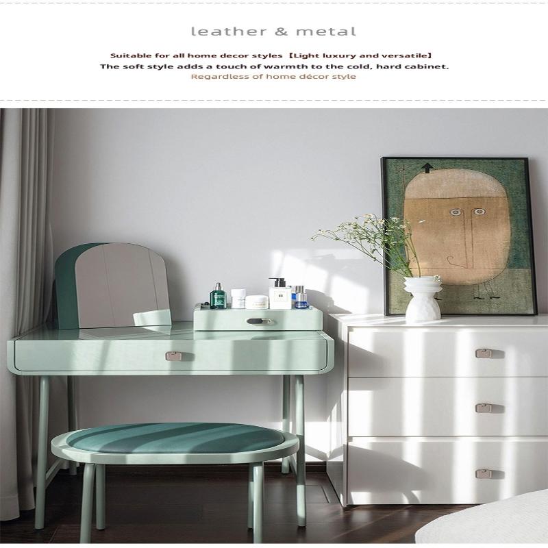 Ручки и ручки для обувного шкафа из цинкового сплава с кожаной ручкой, кухонные ручки для дверей шкафа, ручки для ящиков, мебельная фурнитура