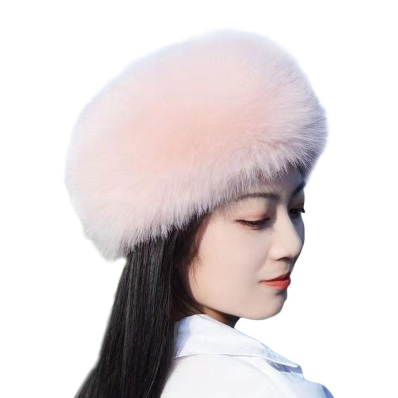 1 шт., защита ушей, толстая, теплая, зимняя, женская, модная, пушистая, плюшевая, шапка для катания на лыжах, искусственный мех