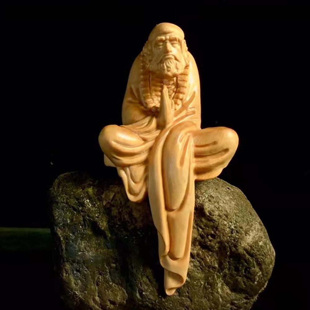 Аксессуары для украшения дома Резьба по дереву Усян Будда орнамент Креативные резные украшения Дзен 1 шт.