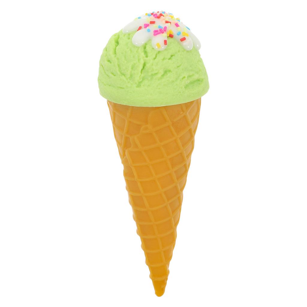 Lifelike Artificial Ice Cream Cone Display Prop for Cafes Stores Photo Shoots Staging Decoration Sweet Treats Visual