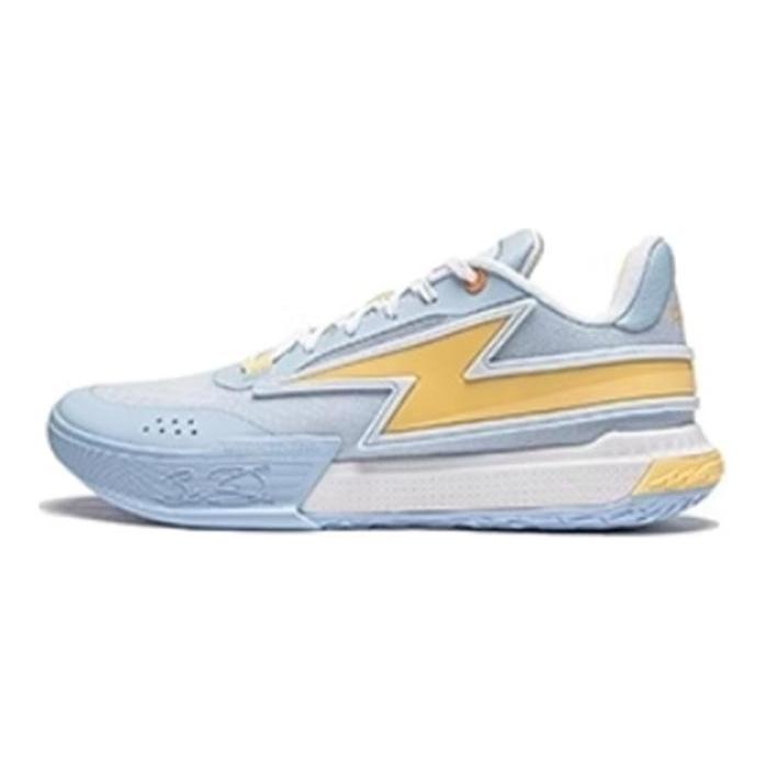 Li Ning Son Of Flash Амортизирующие Нескользящие Низкие Баскетбольные Кроссовки Мужские Цвет Ясное Небо Синий ABPU027-3