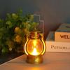 Retro LED Kerosene Lamp Candle Light - Handheld Holiday Decoration and Creative Atmosphere Ornament.