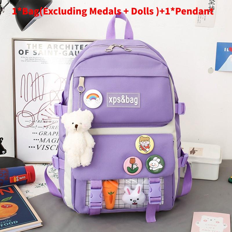 Casual Travel Backpack For Girls With Expandable Storage And Comfortable Cushioned Straps