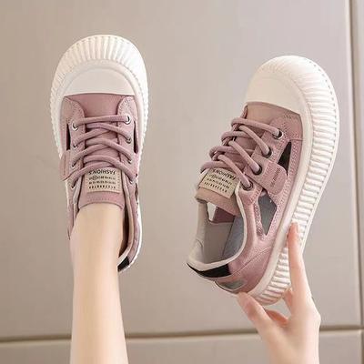 Женская обувь, летняя дышащая обувь на платформе с отверстиями, новые повседневные спортивные туфли в студенческом стиле, уродливые и милые туфли с отверстиями для больших пальцев ног