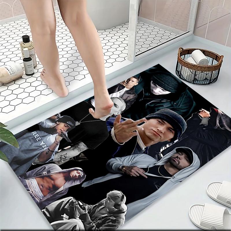 Eminem'S Versatile Style Carpet Rug Soft Washable Anti Slip Home Living Room Sofa Mats Personalized Christmas Rug