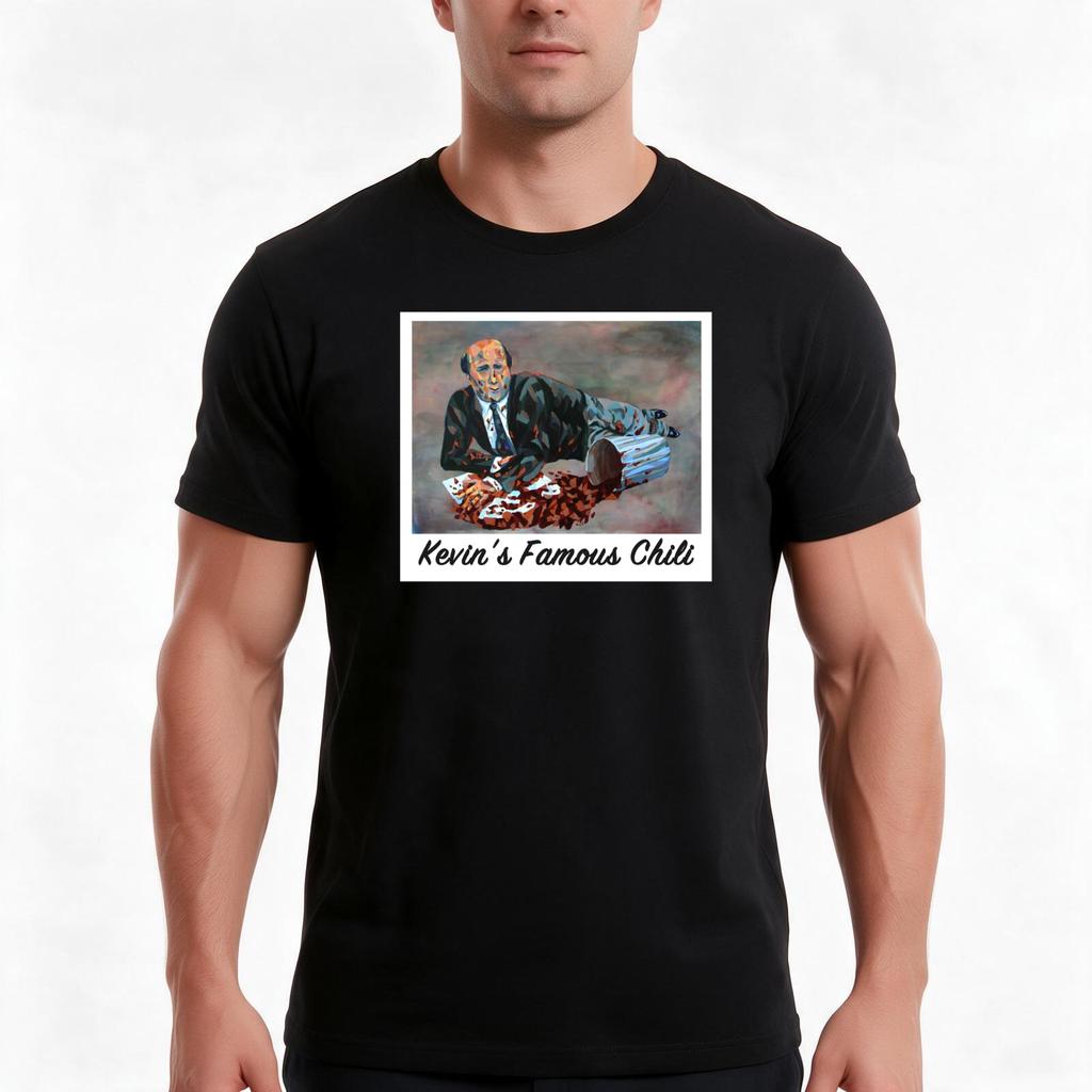 Kevins Famous Chili The Office Tshirt Summer Casual Cotton Tee Oversized Streetwear Tops Vintage Graphic Print