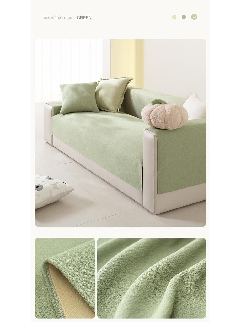 Универсальная бархатная диванная подушка: Нескользящий, современный чехол для сиденья и спинки на все времена года.