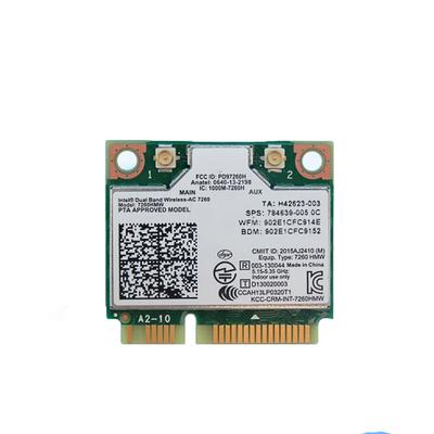 Bluetooth 4.0 Двухдиапазонная 7260HMW 7260AC Беспроводная Mini PCI-E Wi-Fi сетевая карта