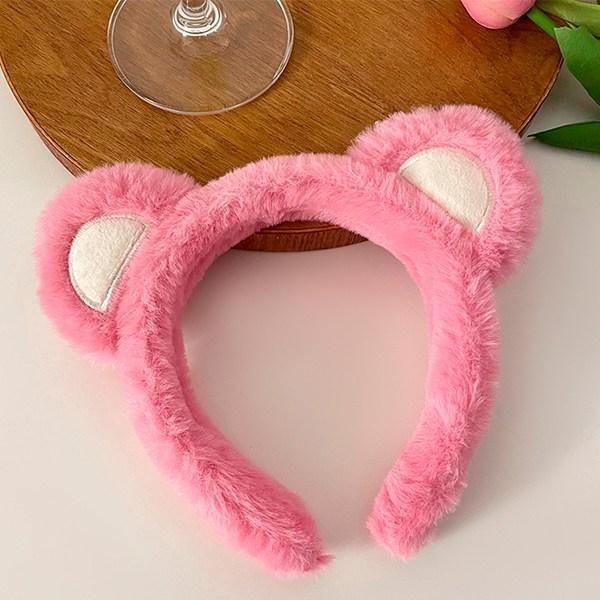 Market Style Party Headband, Bear Ears Pink, 5 Pieces