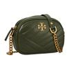 Tory Burch Kira Herringbone Chain Strap Small Lambskin Camera Bag Women shoulder bag Dark-Green 60227-349