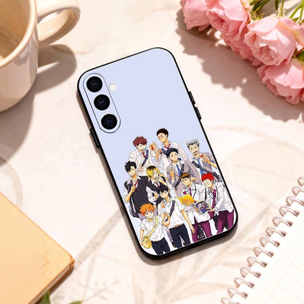Э-Эпический Волейбол Хайкюу!! Чехол для телефона Samsung Galaxy A73, A72, A71, A70, A53, A52, A51, Другие Мягкий черный корпус