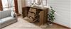 (=834647AAD) Dresser with 2 Doors and 3 Drawers, 120 x 40 x 76 cm in Dark Oak, Adjustable Shelf, Sideboard Highboard for Bedroom & All Living Rooms