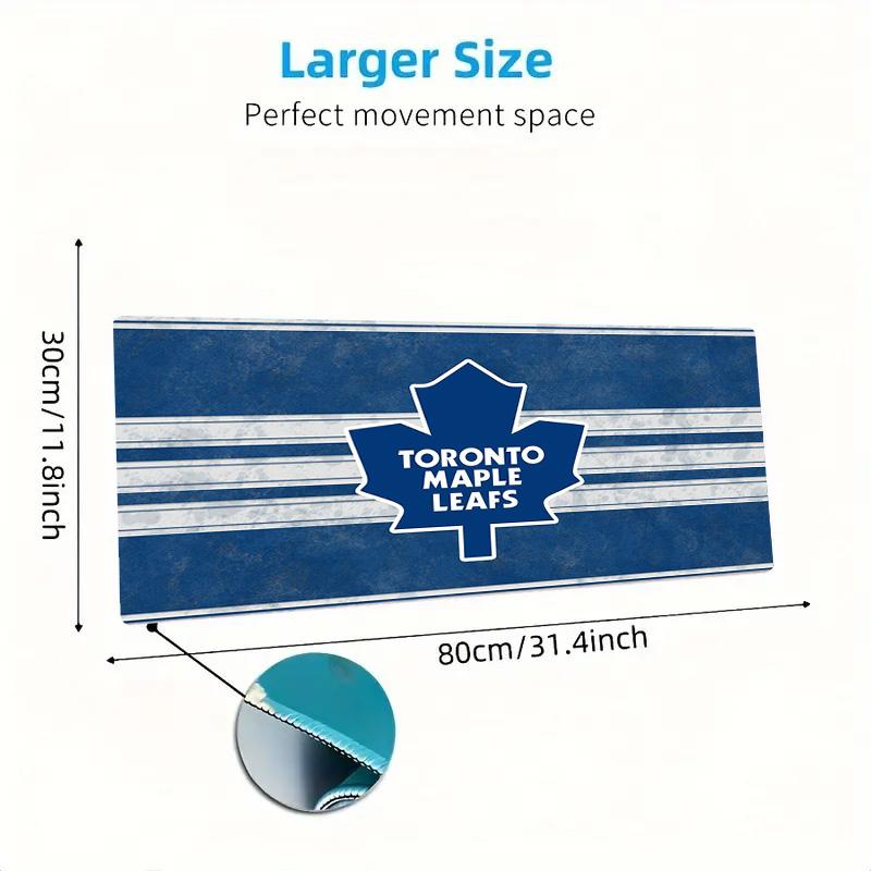 Toronto Maple Leafs Logo Color Mouse Pad Large Gaming Table Cushion Non-slip Laptop Tablet Big Mousepad XXL Mat Mini PC Playmat With Lock edge