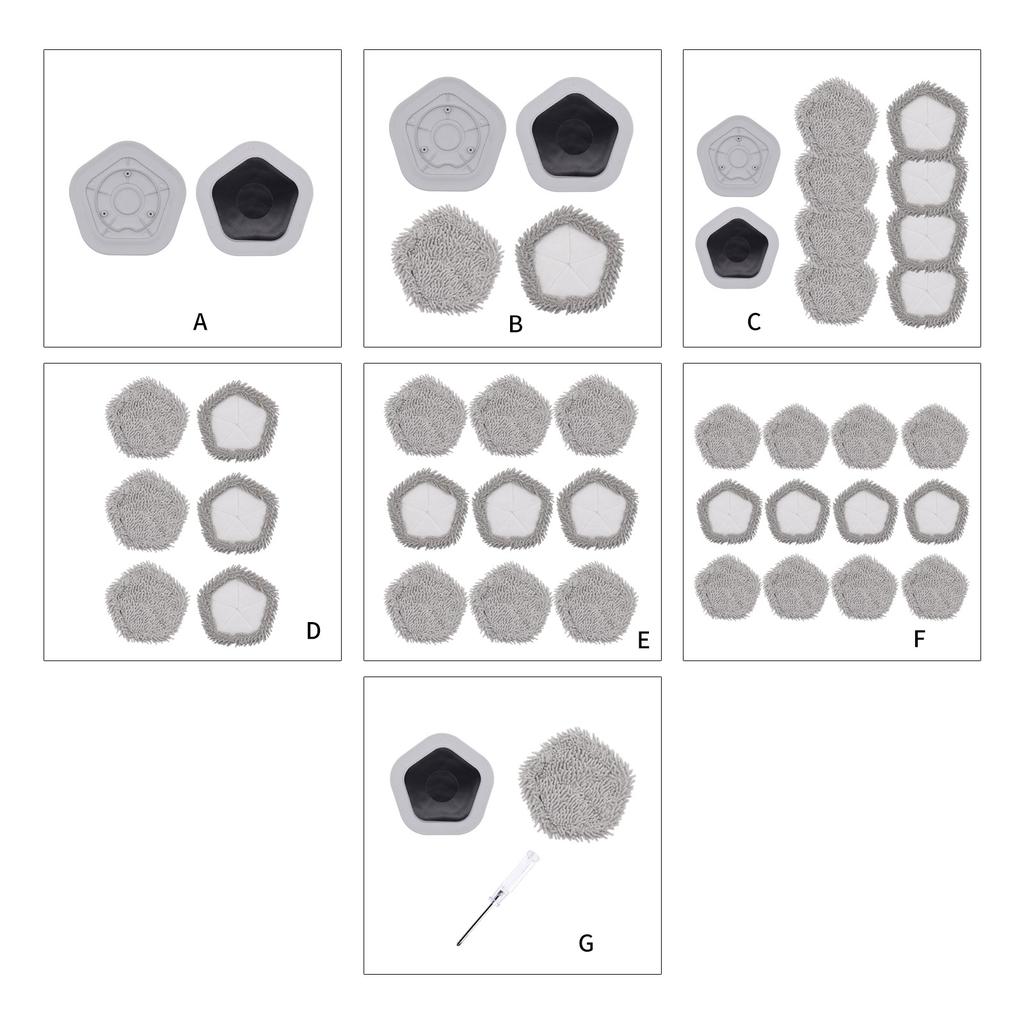 Mop Pad Spare Parts For Dreame Bot W10 & W10 Pro Self-Cleaning Robot Vacuum Mop Accessories Vacuum Cleaner Mop Cloth