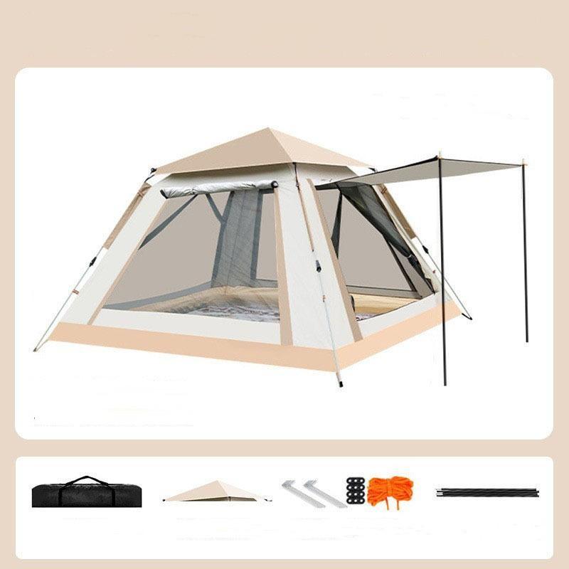 Палатка для открытого парка, 3-6 человек, переносная, кемпинговая, встроенная, полностью автоматическая, кемпинговая палатка