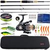 Fishing Rods Reels Combo Spinning Reel with Fishing Line Baits Accessories Lure Fishing Full Set