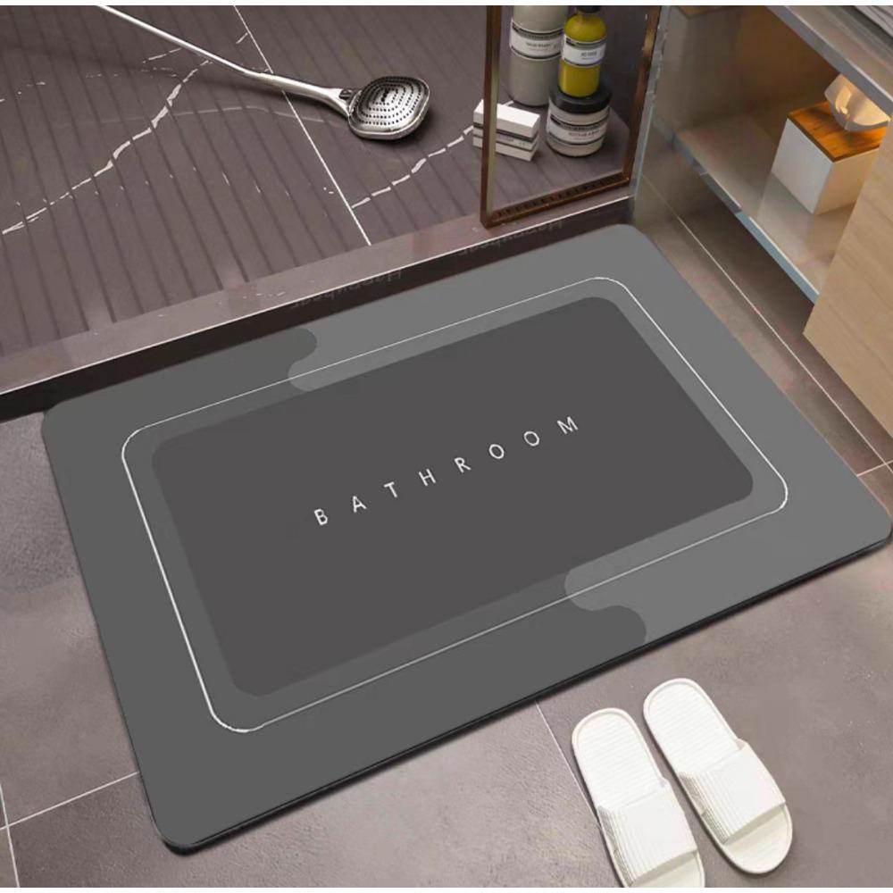 Несмываемый диатомовый ил, бытовой, входная дверь, ванная комната, впитывающий коврик для пола, кухонный туалет, резиновый, нескользящий, большой коврик для ног