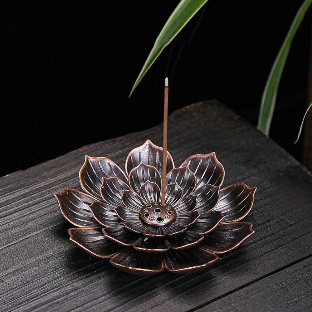Coil Base Buddhism Aromatherapy Incense Burners Incense Holder Incense Sticks Plates Lotus Censer