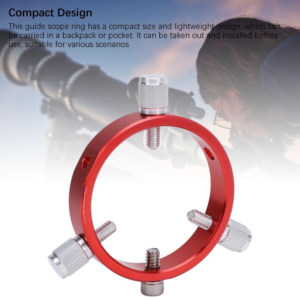 Металлический направляющий прицел с 6 отверстиями, 60 мм, цельнометаллическое направляющее кольцо с винтами 1/4 дюйма и M6 для 40–60 мм Astron