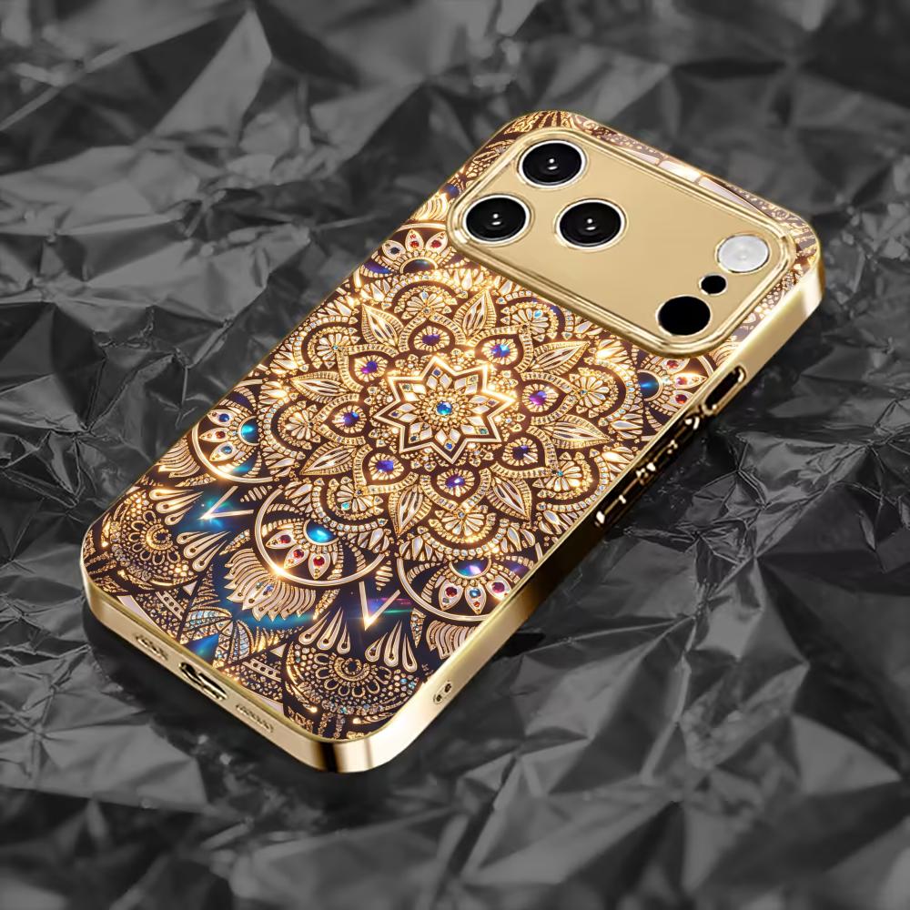 Золотой Цветок Мандрагоры чехол для телефона funda iphone для iphone 17 стекло для iPhone 17 16 15 14 13 12pm Pro Plus Ударопрочный
