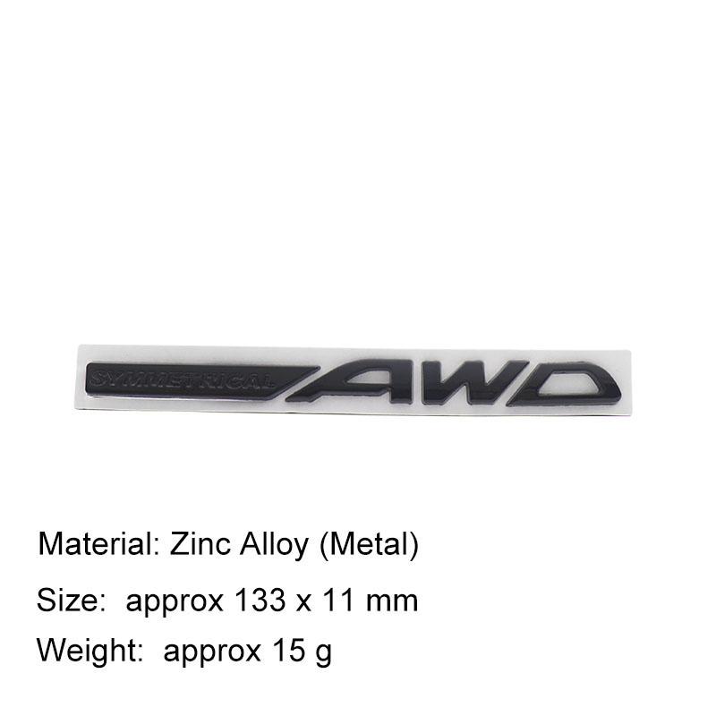 3D Стайлинг автомобиля СИММЕТРИЧНЫЙ AWD автомобиль Капот Крыло багажник Задний капот Шильдик Наклейка Эмблема Значок Наклейка