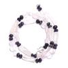 Natural Rose Quartz Iolite Gemstone Mix Shape Smooth Beads Necklace 17" UB-4921 UB-4921