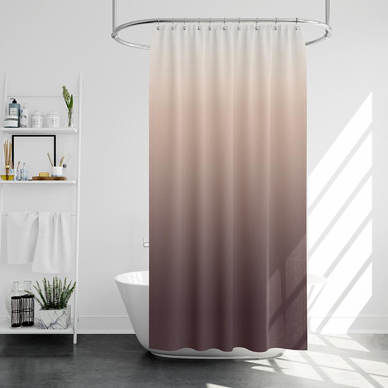 Разве это не скандинавский простой градиент, занавеска для душа, ванная комната, дверь, перегородка, занавеска, ткань из полиэстера, водонепроницаемая и устойчивая к плесени