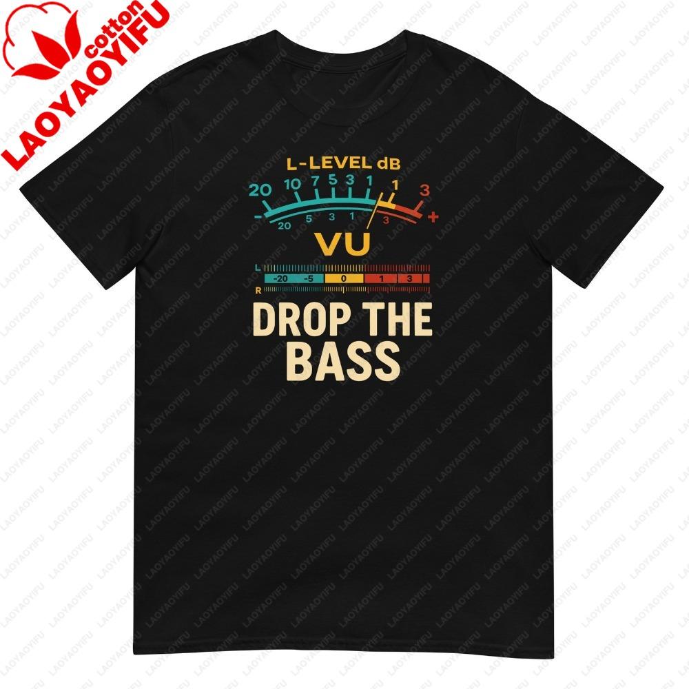Retro Vu Meter Vintage Hifi Audio Stereo Music Sound Tshirt