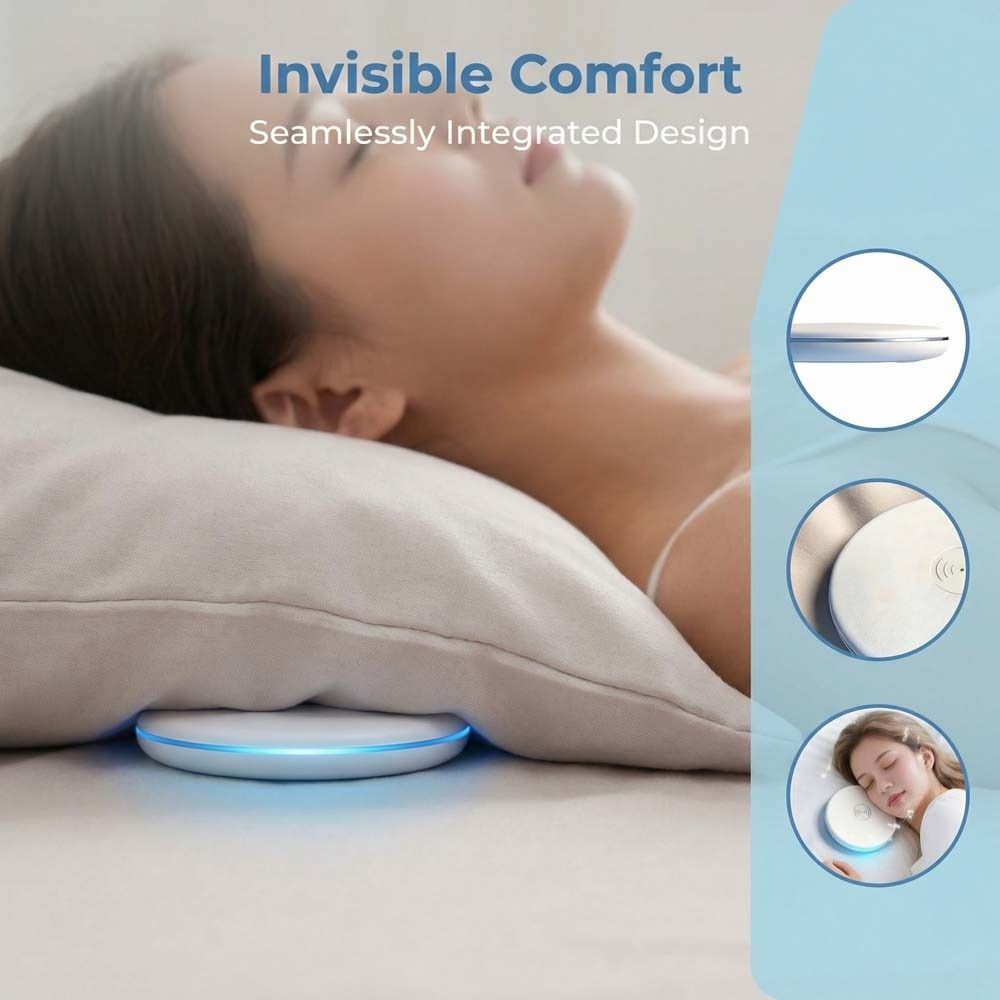 Built-in White Noise Wireless Sleeping Speaker HiFi Stereo Sound Bedroom Pillow Speaker  Home Use