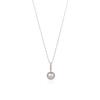 K10 Yellow Gold Akoya Pearl Diamond Necklace Pendant [Wisp] (FPCWP30005)