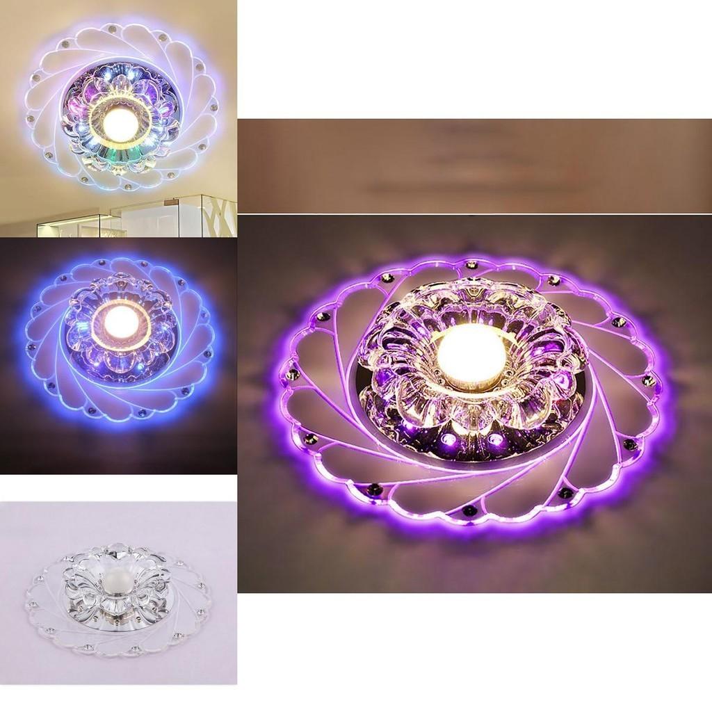 Premium Quality 3w Crystal Led Ceiling Lamp With Versatile Flower Shape For Home Decor