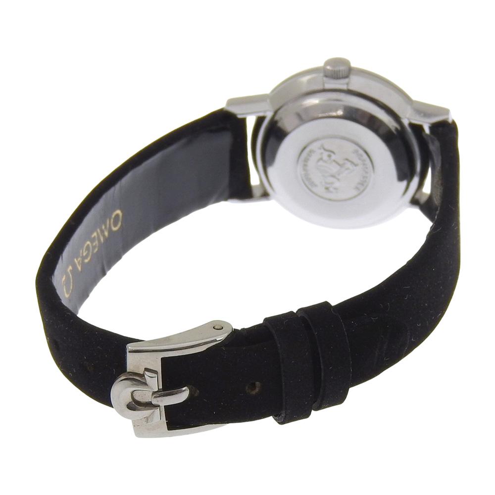 Omega Часы De Ville 565.005 De Ville Серебряный СеребристыйЦиферблат Нержавеющая сталь/кожа Механические Автоматические Аналоговый дисплей Женские Б/у