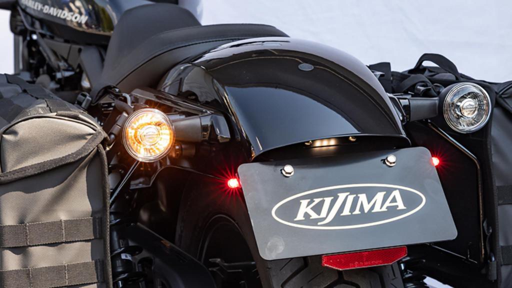 Kijima Motorcycle Parts Number Plate Bracket Kit with LED Nano Tail Lamp Night Star ('22-/RH975) HD-013917