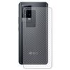 Для vivo iQOO 12 11 11S 8 9 9T 10 SE 1 комплект = задняя наклейка из углеродного волокна + прозрачное переднее закаленное стекло для защиты экрана