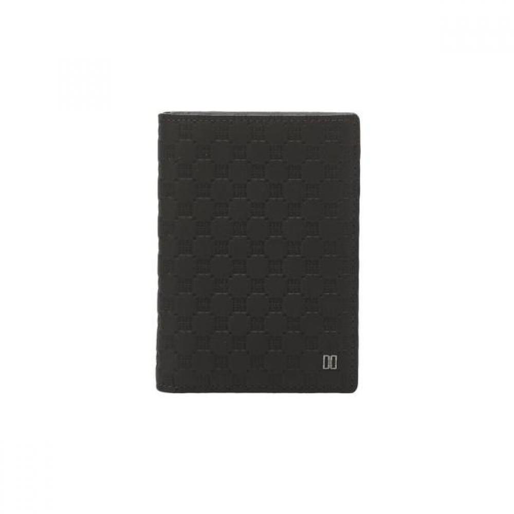 Daks Medium Wallet Black Embossed Pattern Cowhide Dbwa2e375