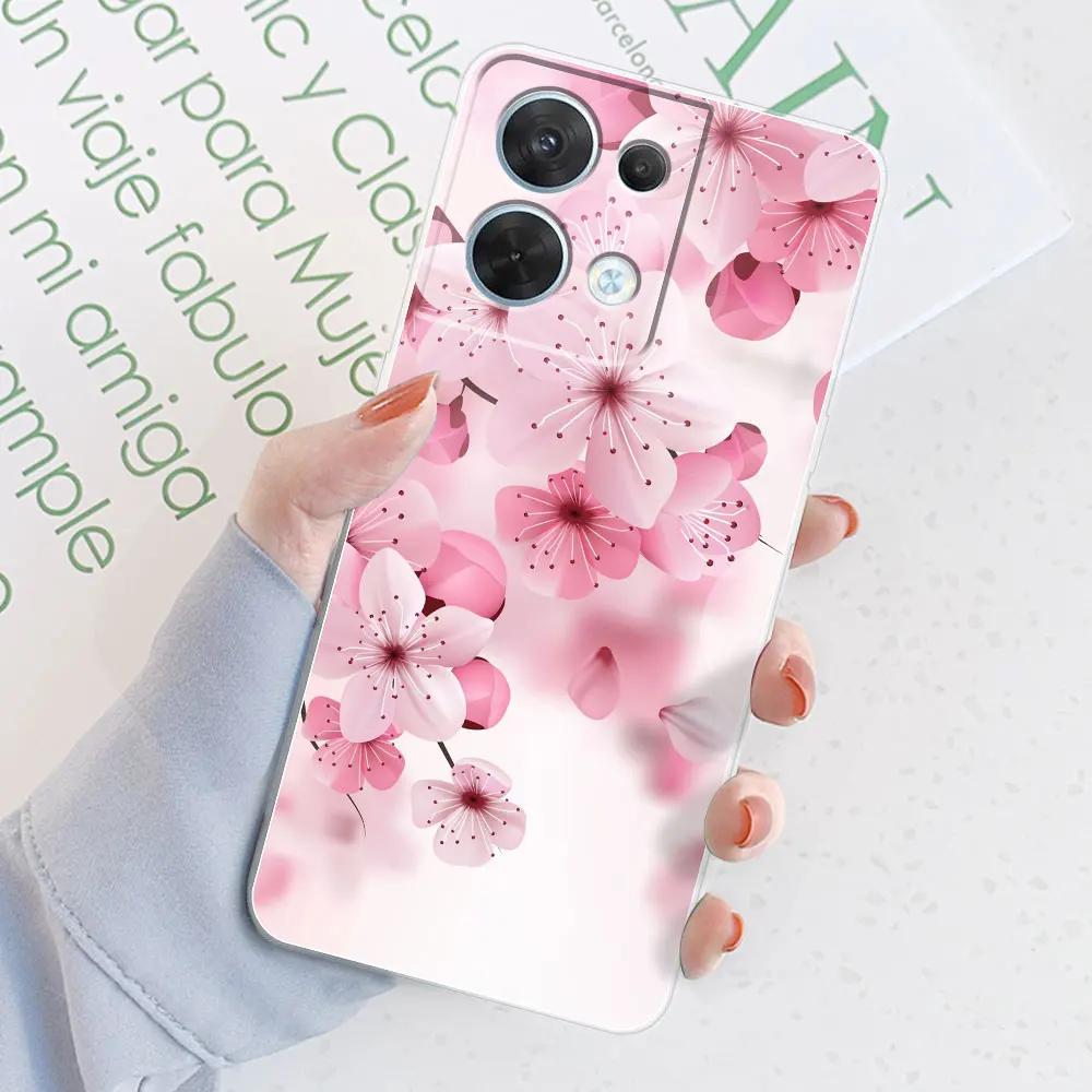For OPPO Reno 8 Pro 5G Case 8 Pro + Gradient Color Transparent Case For OPPO Reno 8 Pro + Plus Reno8 Cover Silicone Back Bumper