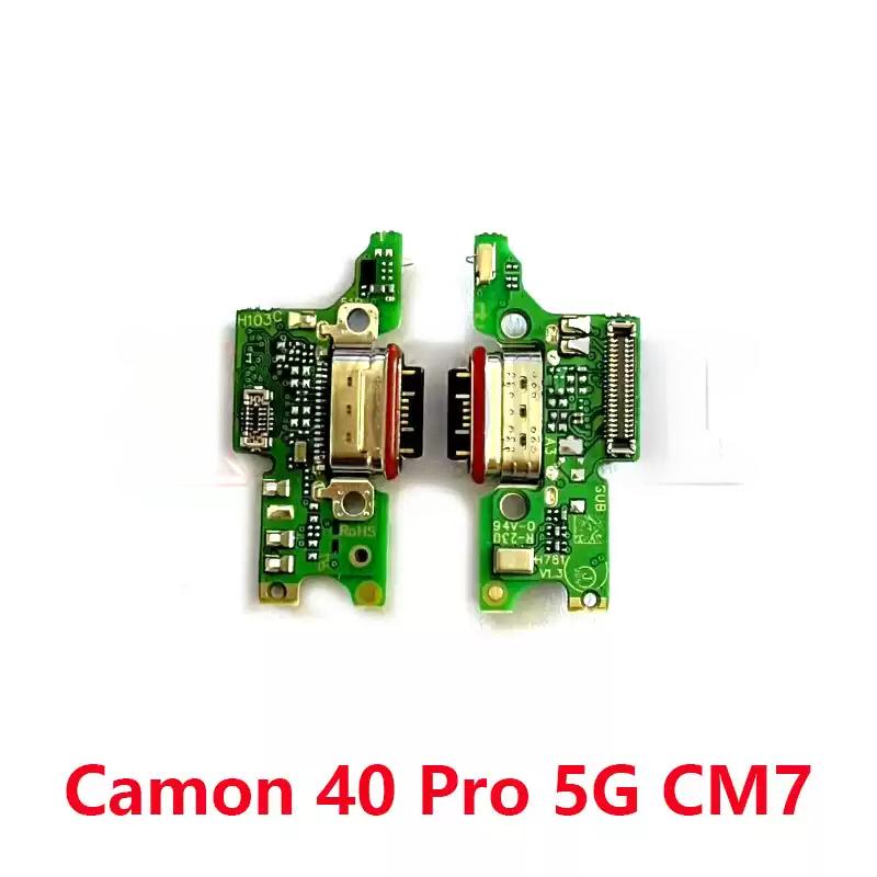 1pcs USB Charging Port Charger Base Connector For Tecno Camon 40 (CM5) Tecno Camon 40 Pro 4G (CM6) Tecno Camon 40 Pro 5G (CM7)