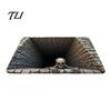 Soft Rectangular Living Room Carpets 3D Illusion Entrance Rug, Absorbent Non-Slip Floor Mat, Realistic Animal Non Slip Mats for Entryway