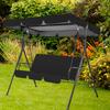 Patio Swing Chair Canopy Replacement Sun Hammock Shade Cover UV-Resistant Waterproof Swing Seat Canopy