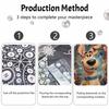 Жемчужная живопись DIY липкий бриллиант креативная мультяшная собака жемчужное искусство набор для алмазной живописи подвесная картина для гостиной