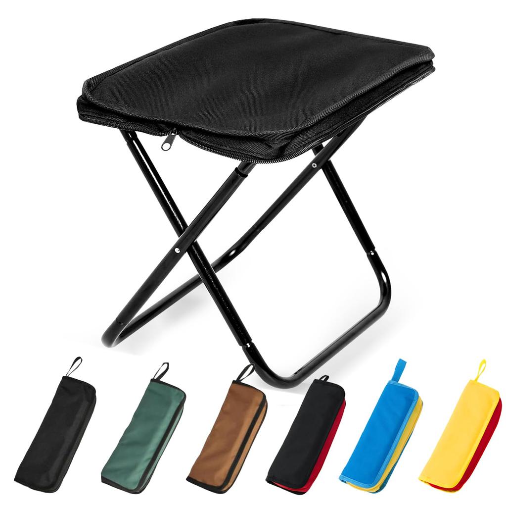 Qboo Folding Outdoor Camping Chair 6 Folding Folding Camping Mini Black Chair, Chair, "Light Durable" Colors, Chair, Chair, Compact, Chair, Size,