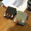 IELGY ins Wallet Female Short Style Korean Version Cute Fresh Folding Mini Trendy Unique Coin Purse