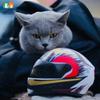 Шлем для питомца ATUBAN на мотоцикл, Мотоциклетный головной убор для щенка и кошки, Портажная головная бижутерия для кошек, Коллекционные маленькие подарки для фанатов гонок