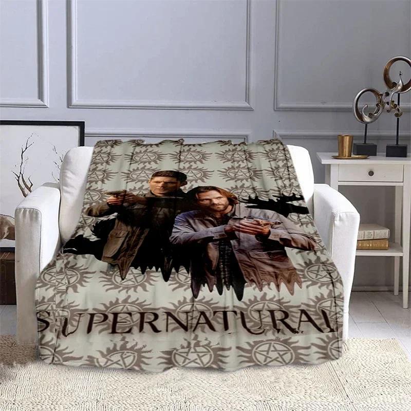 Movie Supernatural - Evil Power Printed Blanket, Fashion Warm Flange Blanket, Picnic Blanket, Bed Blanket, Birthday Gift