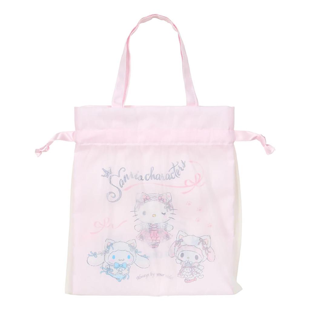 Sanrio Сумка на шнурке с ручкой Кошка Персонажи Sanrio 463183 (Белая Балерина)