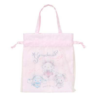 Сумка на шнурке с ручкой Кошка Персонажи Sanrio 463183 (Белая Балерина)