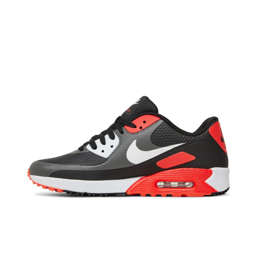 Nike Air Max 90 Golf 'Черный Инфракрасный' (унисекс) Повседневная обувь Iron Grey / Black / Infrared 23 / White CU9978 010